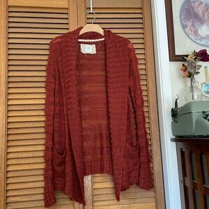 ✨ Adorable Red Striped Cardigan ✨